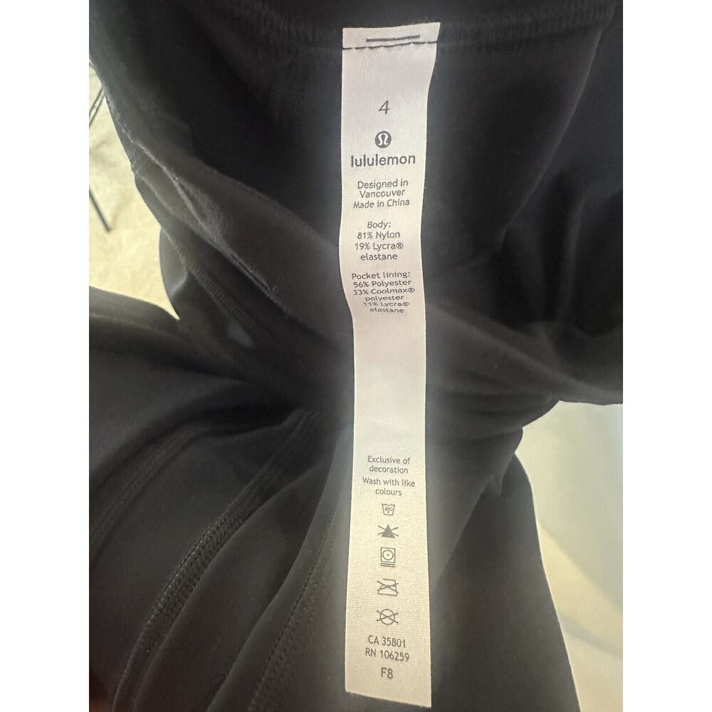 🦄 Rare Lululemon Align High Rise Crop 23" Twist Waist Legging Pant Black Size 4 - Picture 9 of 15